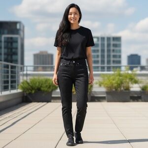 Vintage Laurel Floral Embossed Jeans